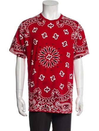 Supreme x Hanes Paisley Print Crew Neck T-Shirt