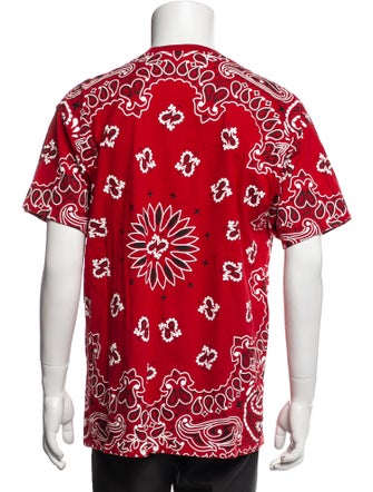 Supreme x Hanes Paisley Print Crew Neck T-Shirt