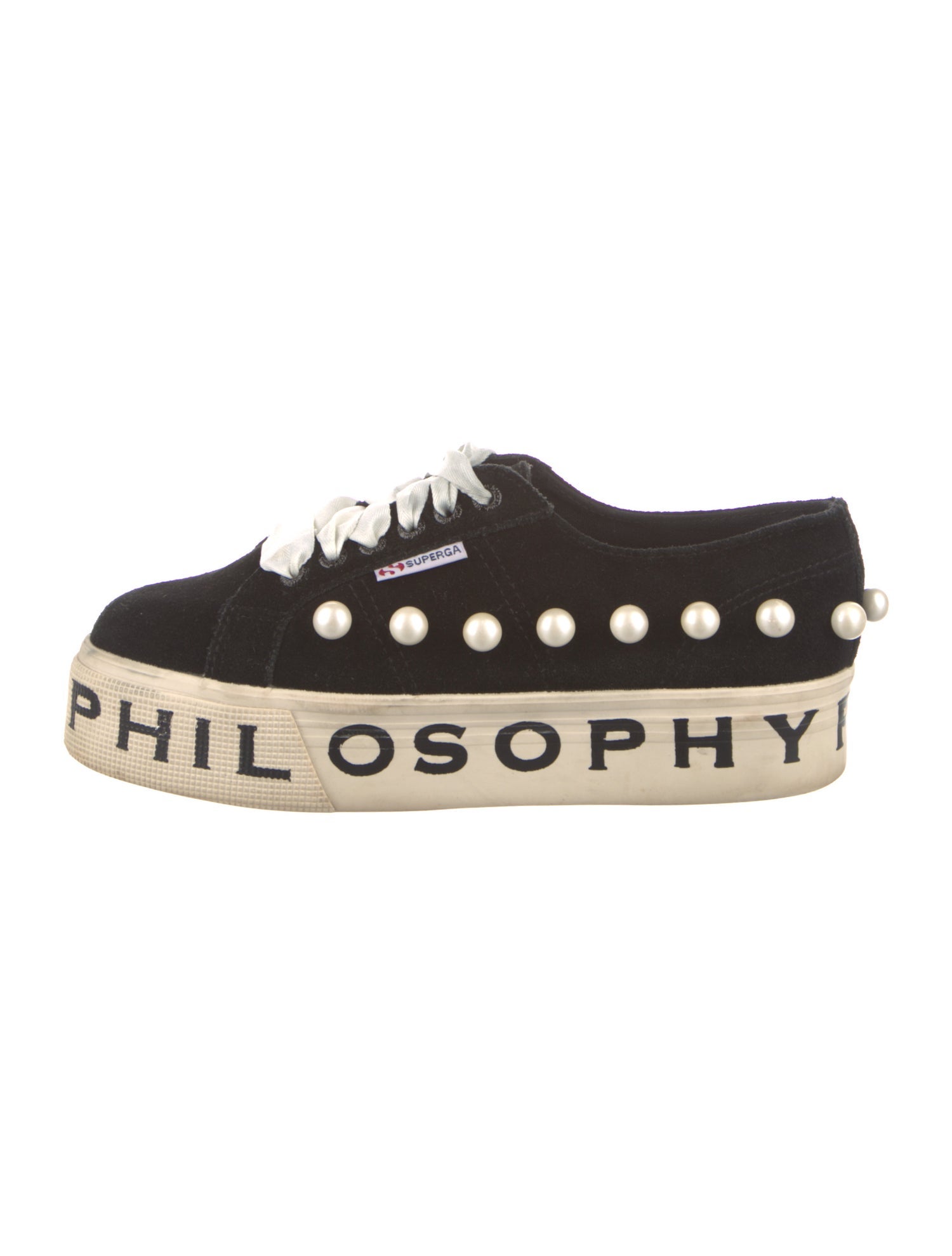 Philosophy di Lorenzo Serafini X Superga Suede Graphic Print Sneakers