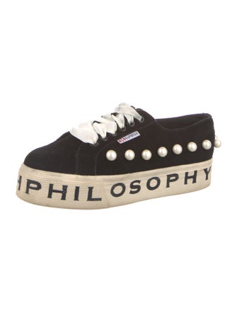 Philosophy di Lorenzo Serafini X Superga Suede Graphic Print Sneakers