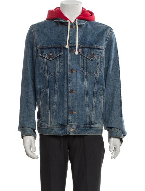 Supreme x Levi's 2017 Fleece Hooded Trucker Denim Jacket