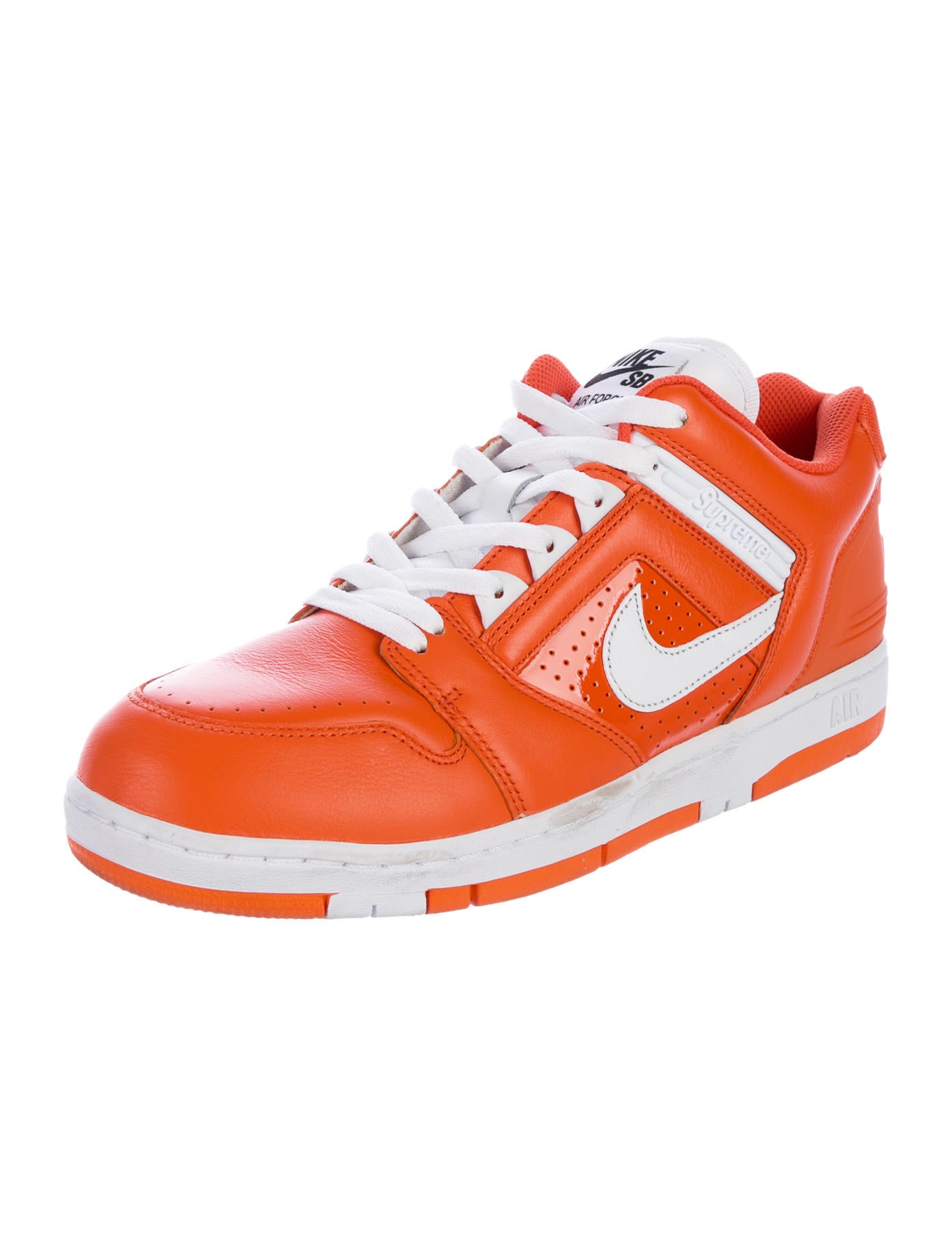 nike sb air force 2 low supreme orange