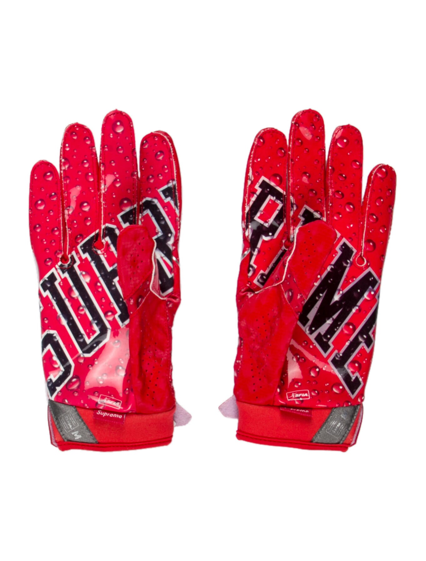 Supreme x Nike Vapor Jet 4.0 Football Gloves - Red Gloves
