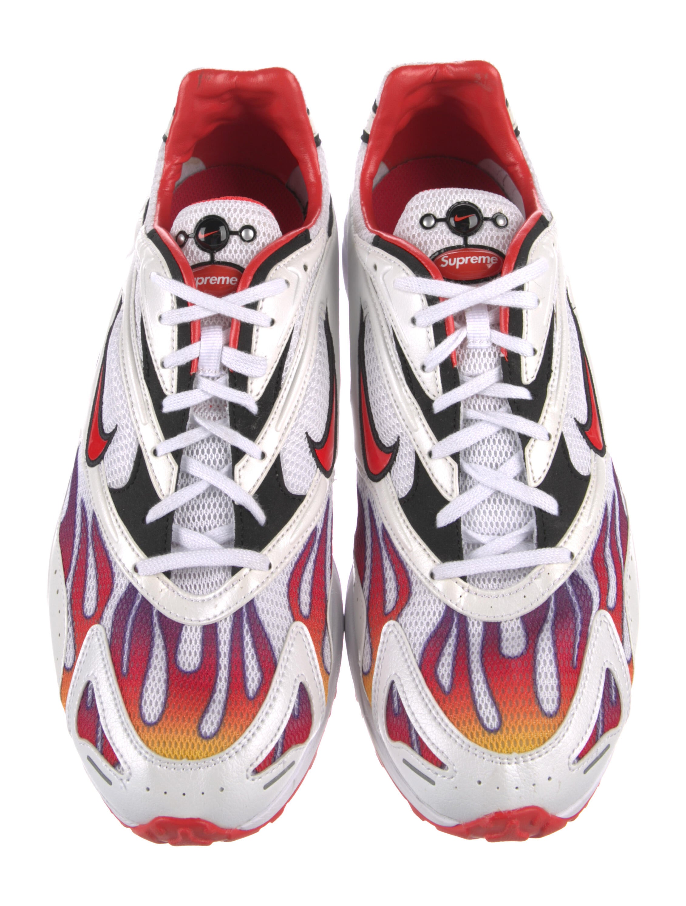 Supreme x Nike x Zoom Streak Spectrum Plus 'Habanero Red' Athletic Sneakers