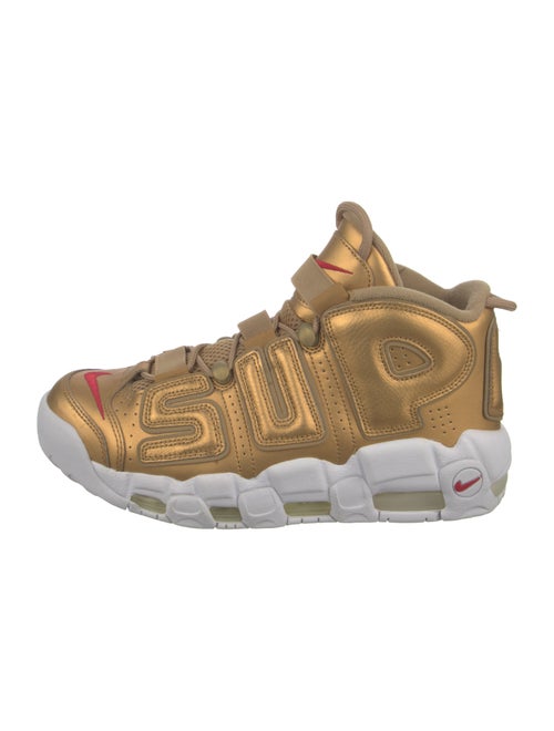 Supreme x Nike Air More Uptempo 'Metallic Gold' Sneakers