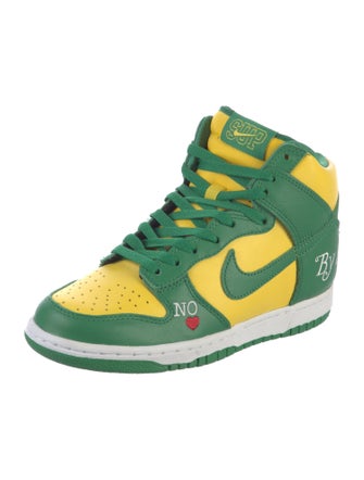 Supreme x Nike Dunk High 'By Any Means' Brazil Sneakers