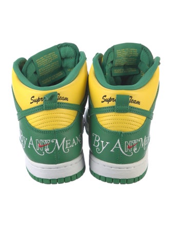 Supreme x Nike Dunk High 'By Any Means' Brazil Sneakers