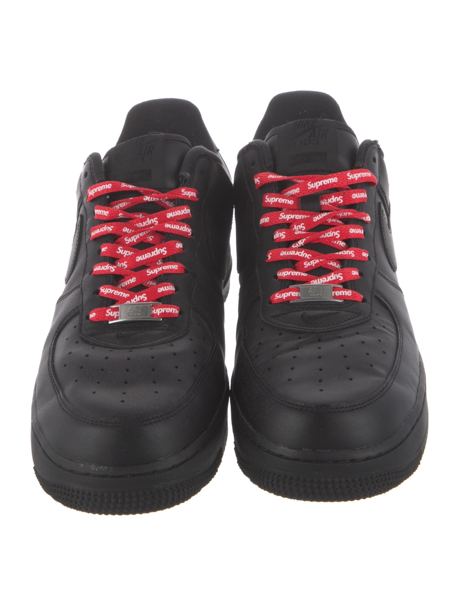 Supreme x Nike Air Force 1 Low Sneakers - Black Sneakers, Shoes