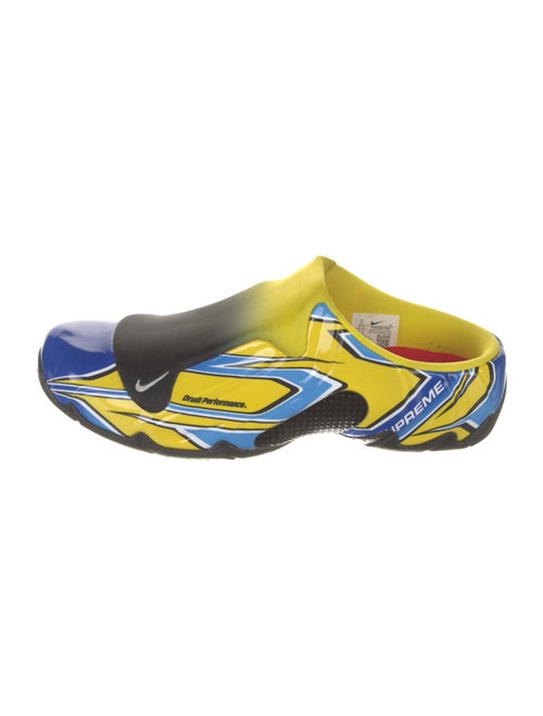 Supreme x Nike Clogposite Opti Yellow Blue Sneakers