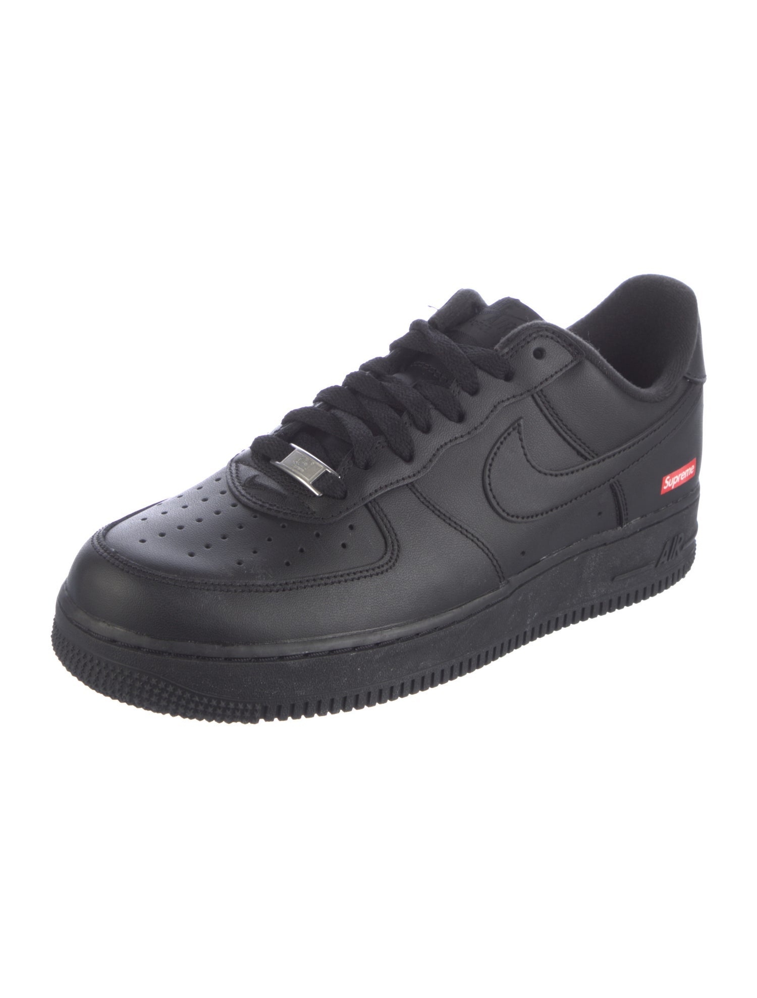 Supreme x Nike Air Force 1 Low 'Black' Sneakers