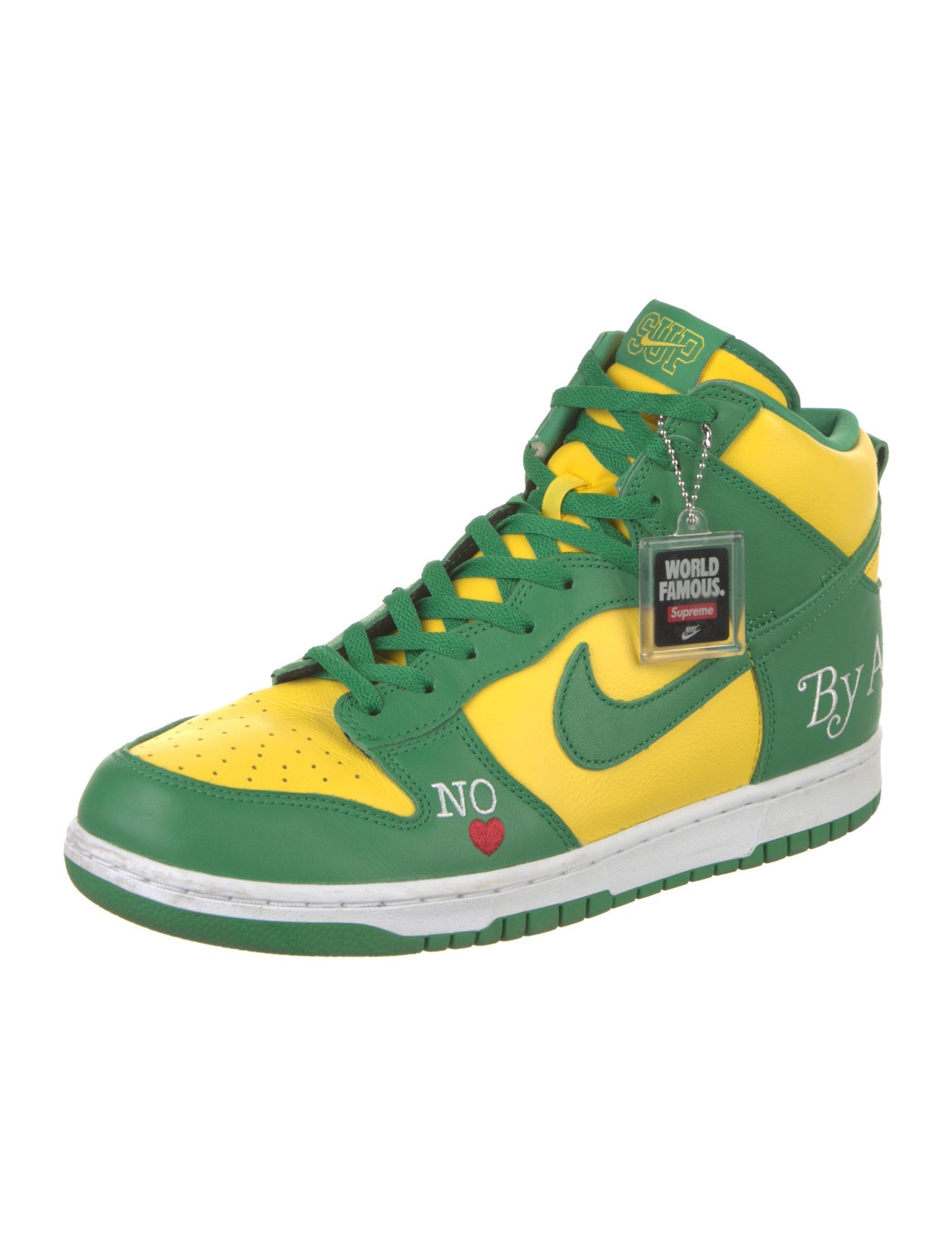 Supreme x Nike SB Dunk High 'By Any Means Brazil' Sneakers