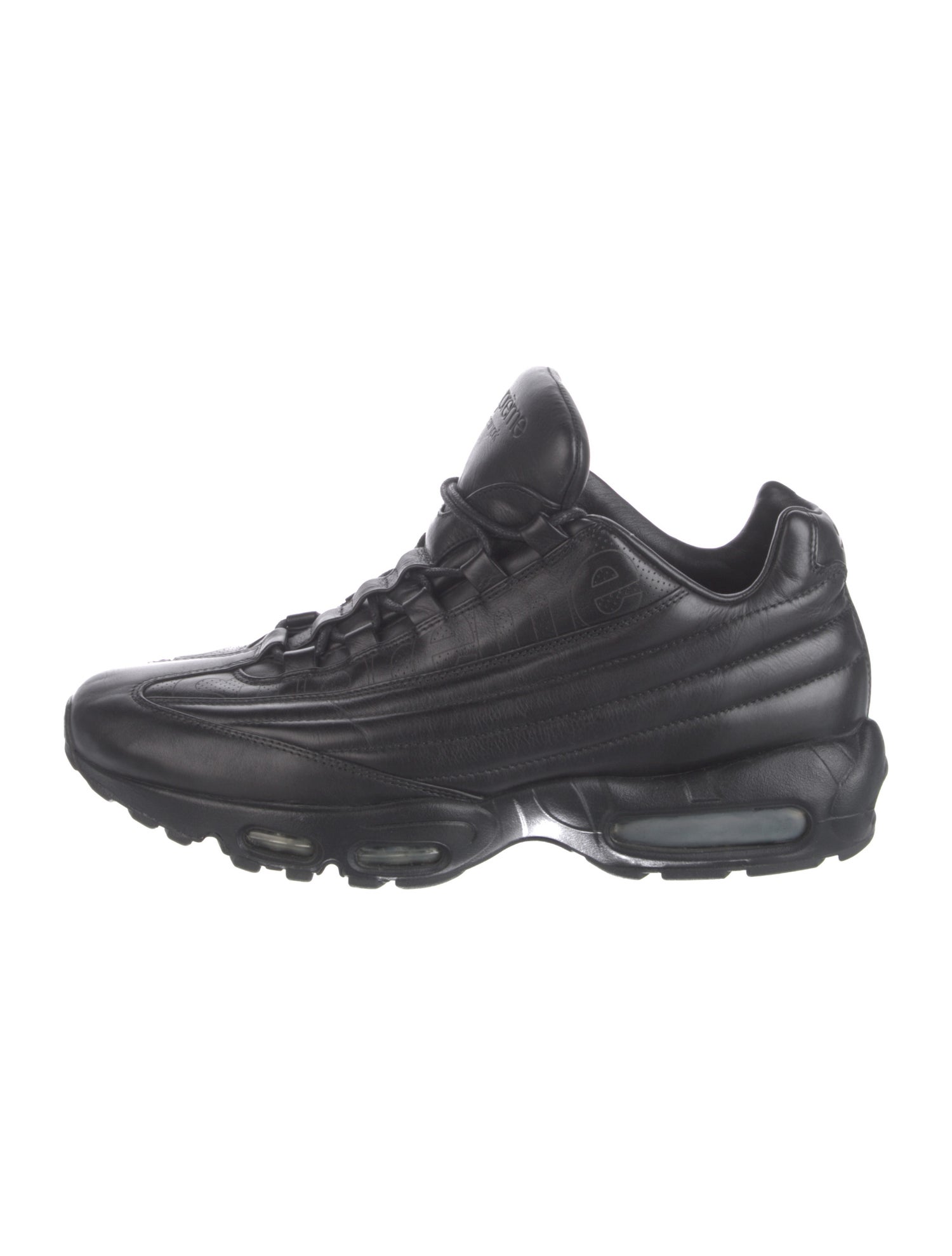 Supreme x Nike Max 95 Lux Supreme Triple Black Athletic Sneakers