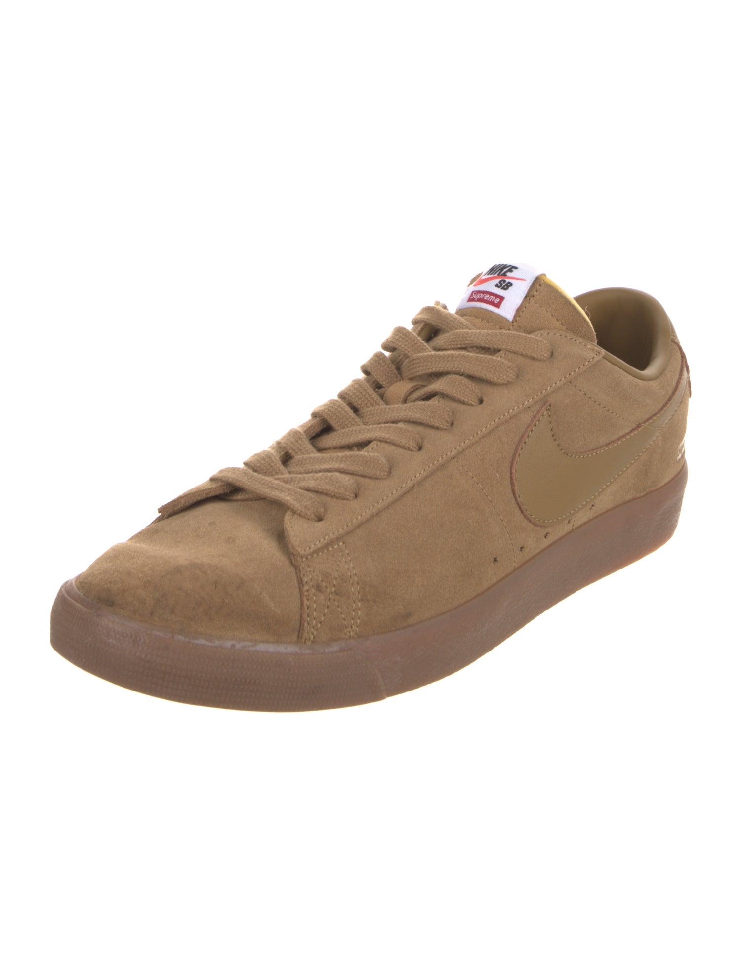 Supreme x Nike SB Blazer Low GT Golden Beige Sneakers