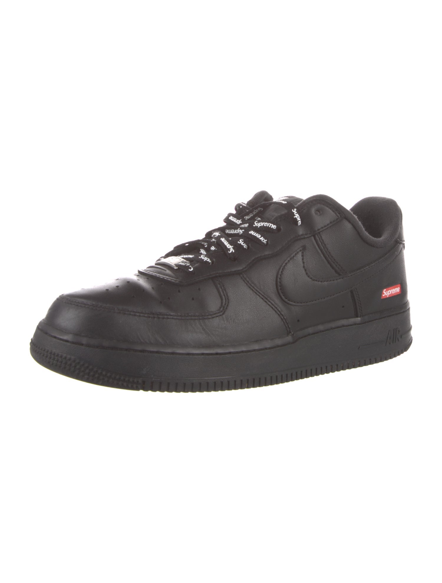 Supreme x Nike Air Force 1 'Box Logo - Black' Sneakers