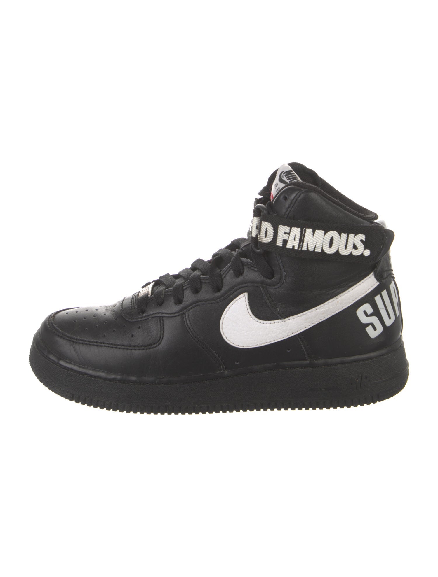 Supreme x Nike Air Force 1 SP 'Black' Sneakers