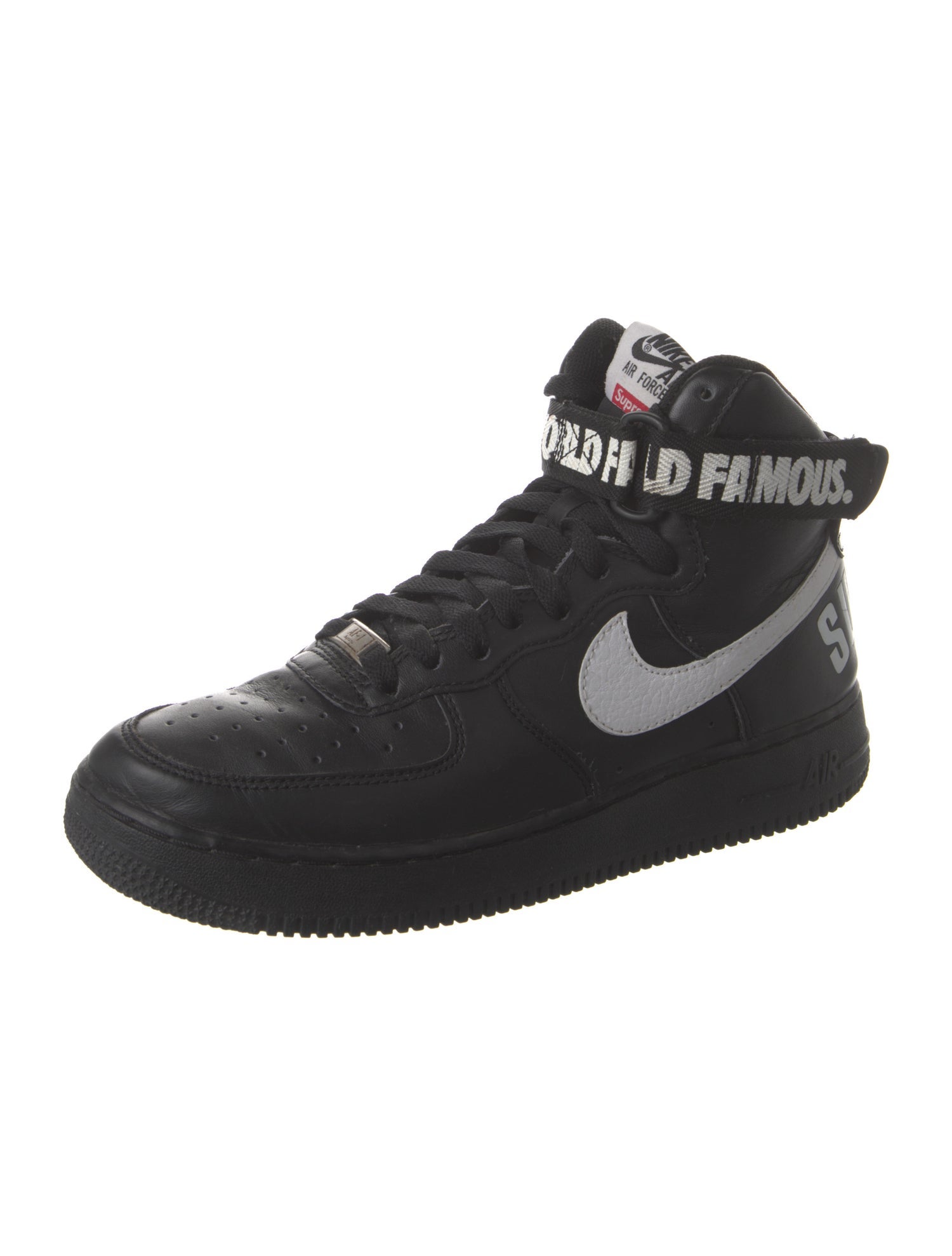 Supreme x Nike Air Force 1 SP 'Black' Sneakers
