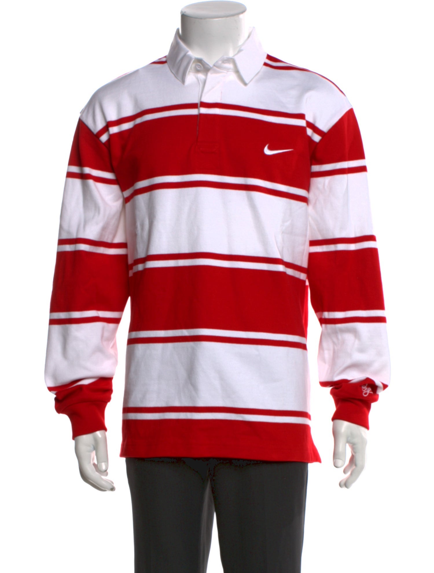 Supreme x Nike 2025 Stripe Rugby Polo Shirt w/ Tags