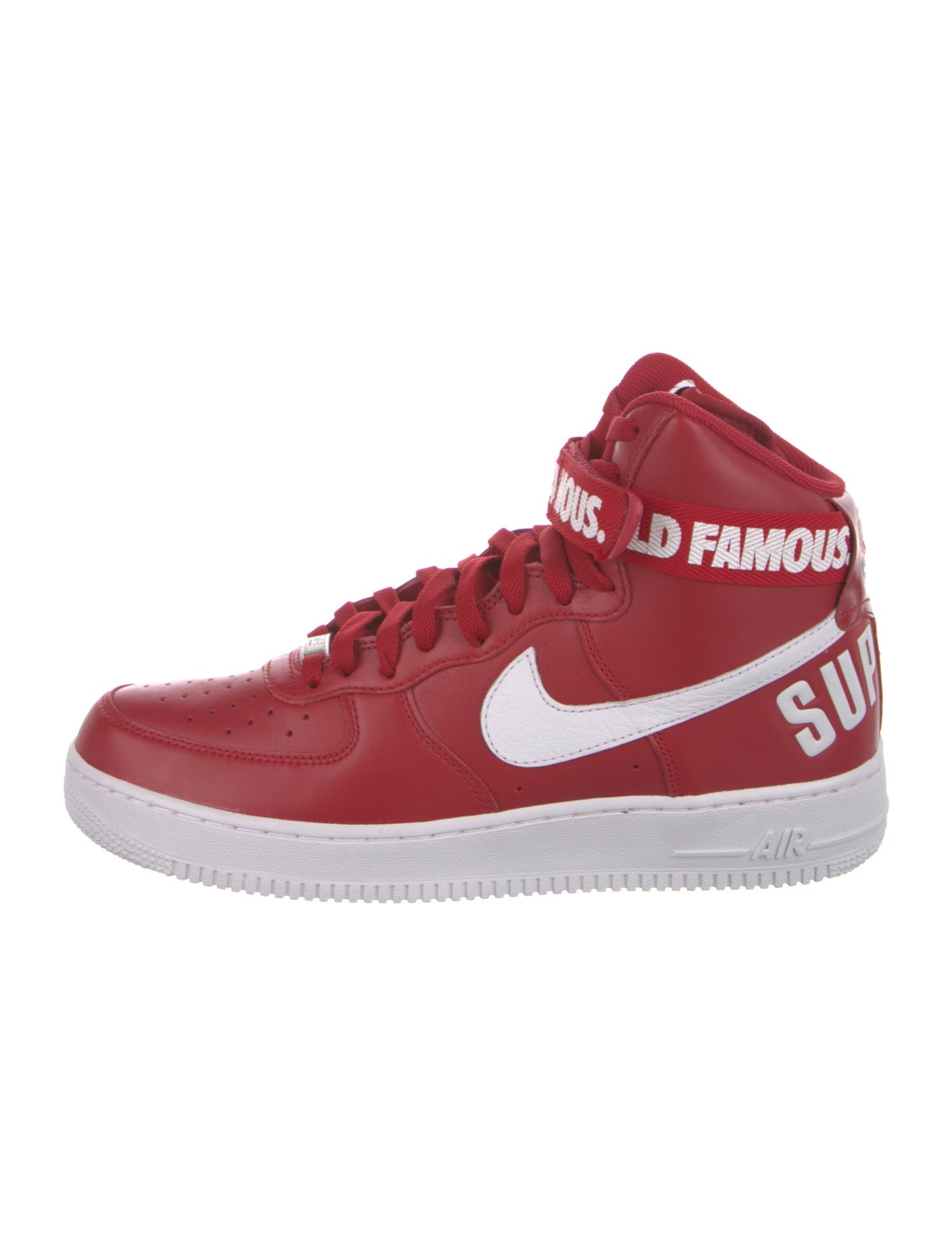 Supreme x Nike Air Force 1 SP 'Red' Sneakers