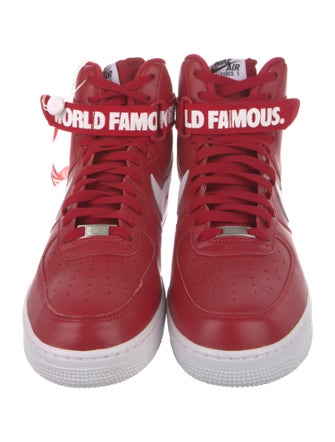 Supreme x Nike Air Force 1 SP 'Red' Sneakers