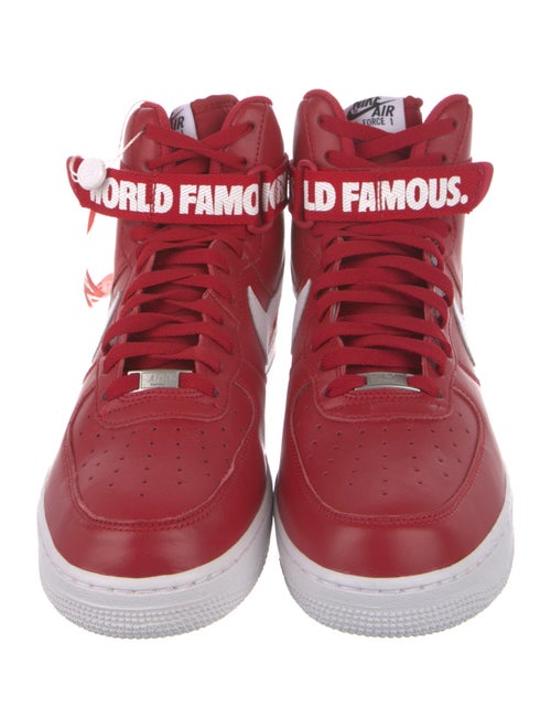 Supreme x Nike Air Force 1 SP 'Red' Sneakers