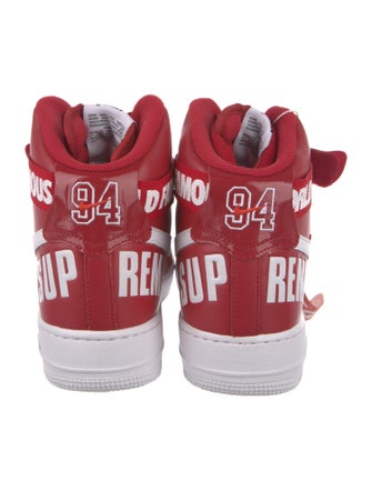 Supreme x Nike Air Force 1 SP 'Red' Sneakers