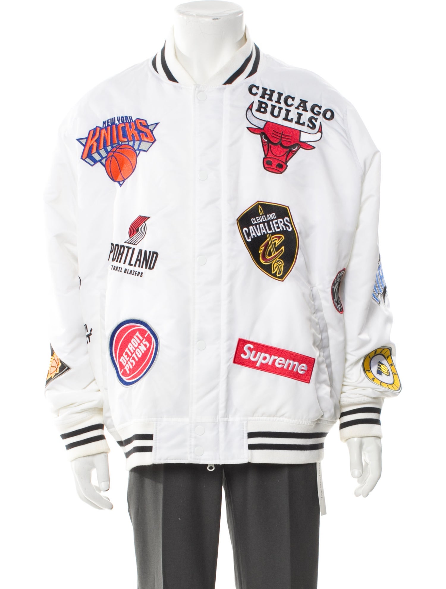 Supreme x Nike 2018 NBA Teams Warm-Up Varsity Jacket