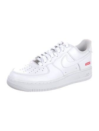 Supreme x Nike Air Force 1 'Box Logo - White' Sneakers