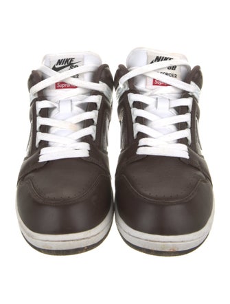 Supreme x Nike SB Air Force 2 Low Brown Sneakers