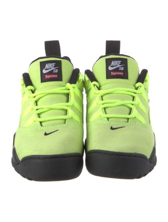 Supreme x Nike SB Darwin Low Supreme Volt Athletic Sneakers