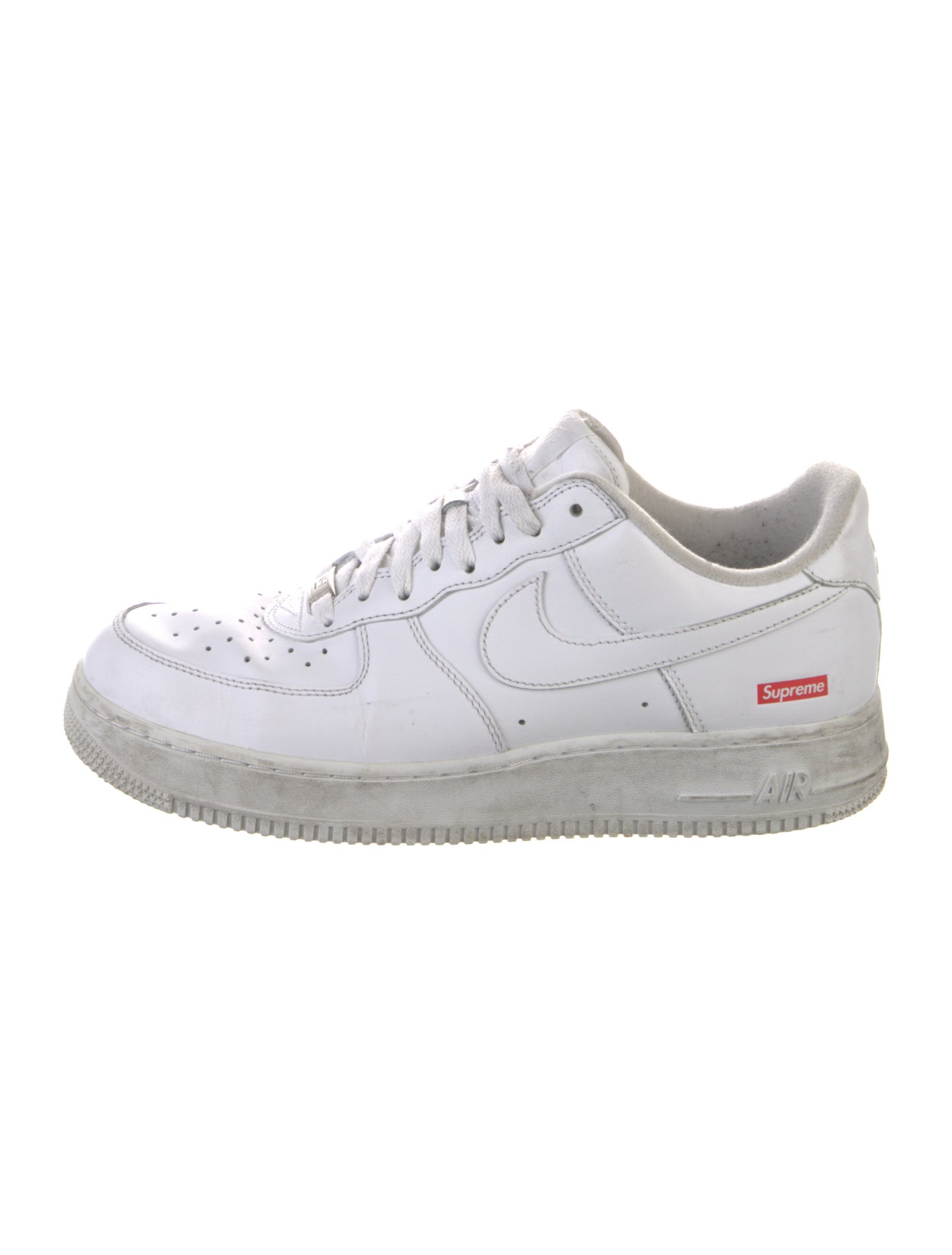 Supreme x Nike Air Force 1 'Box Logo - White' Sneakers