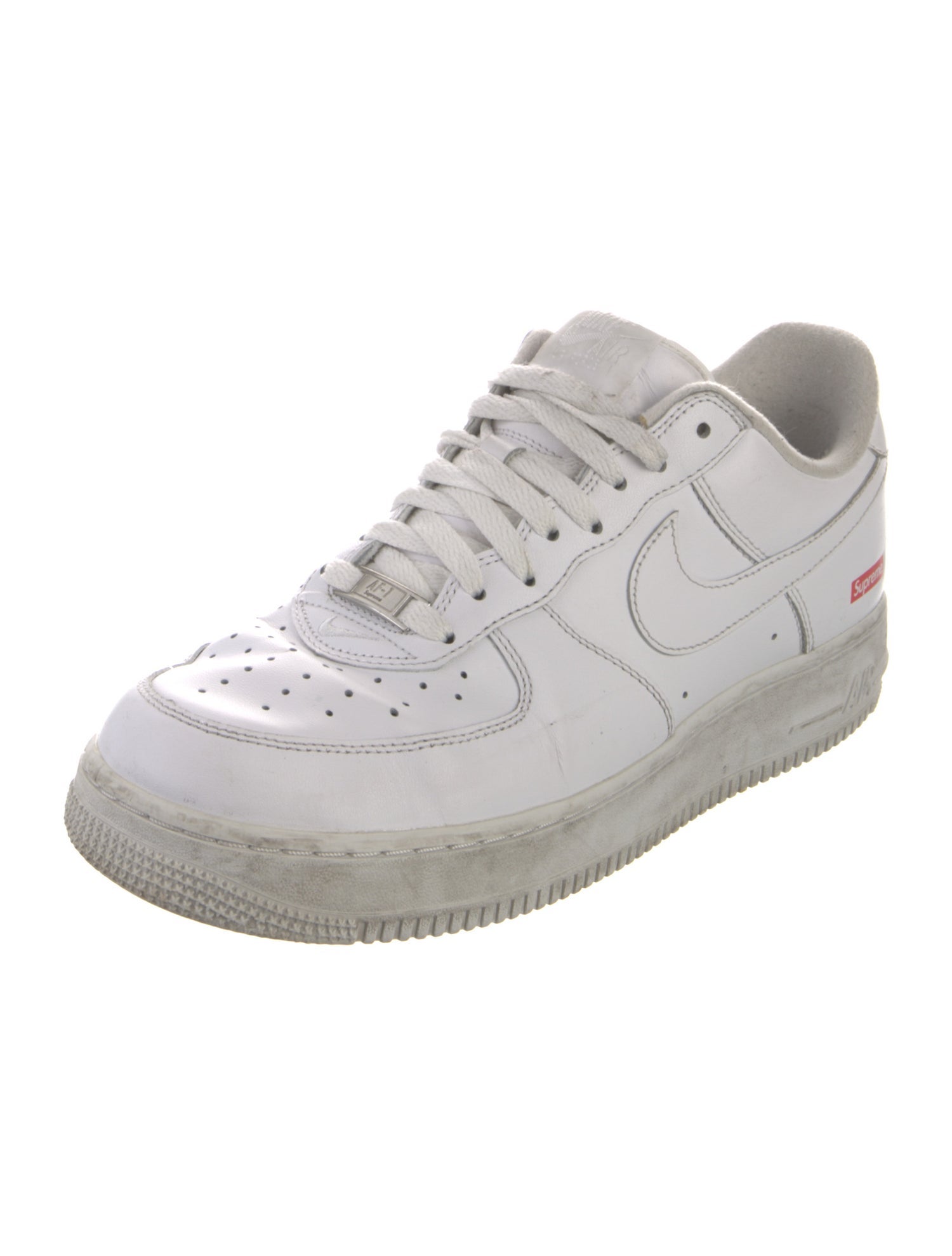 Supreme x Nike Air Force 1 'Box Logo - White' Sneakers
