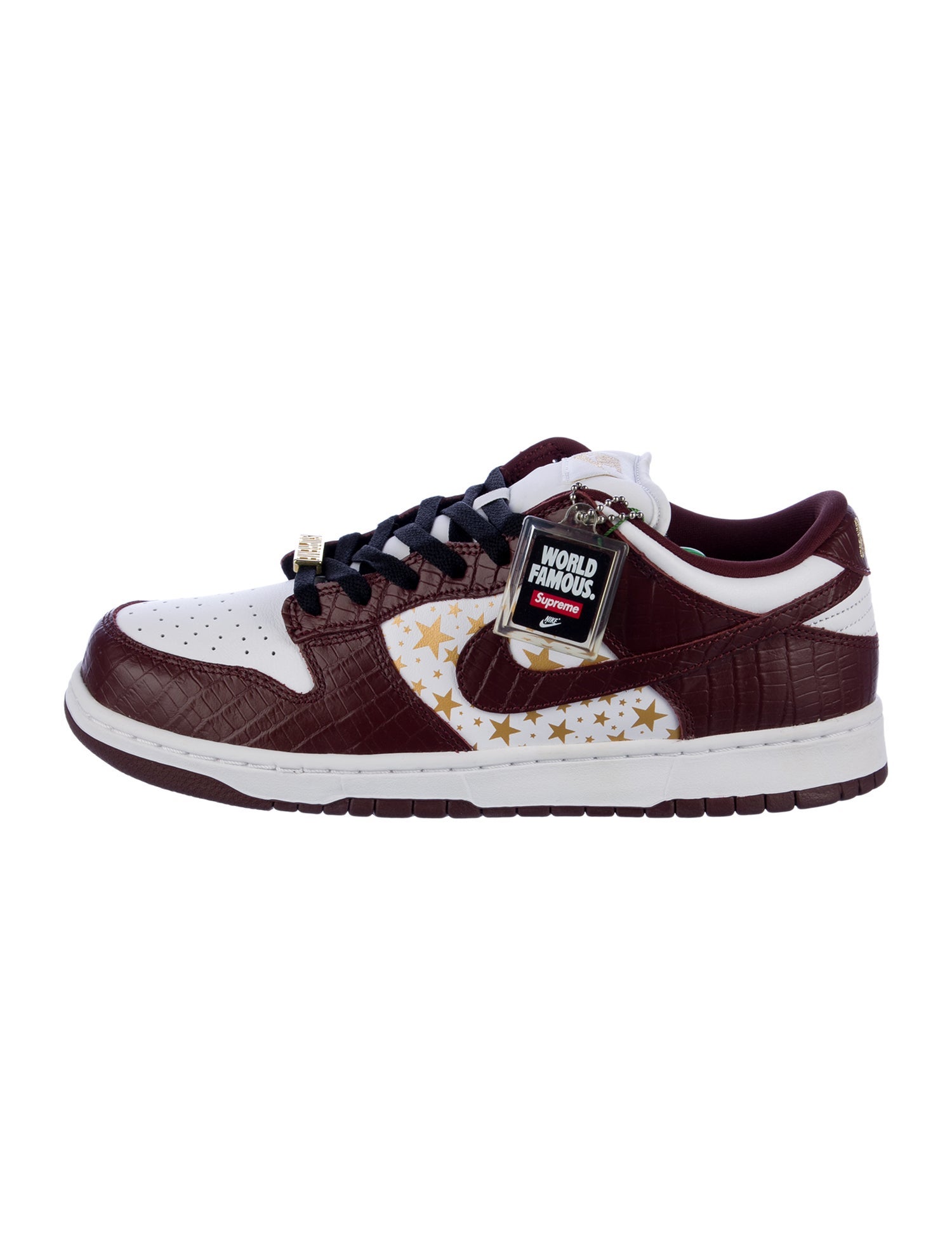 Supreme x Nike SB Dunk Low 'Stars Barkroot' Sneakers