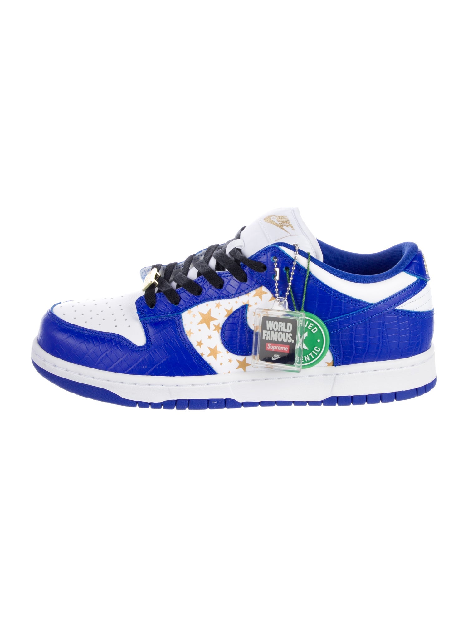 Supreme x Nike SB Dunk Low 'Stars Hyper Royal' Sneakers