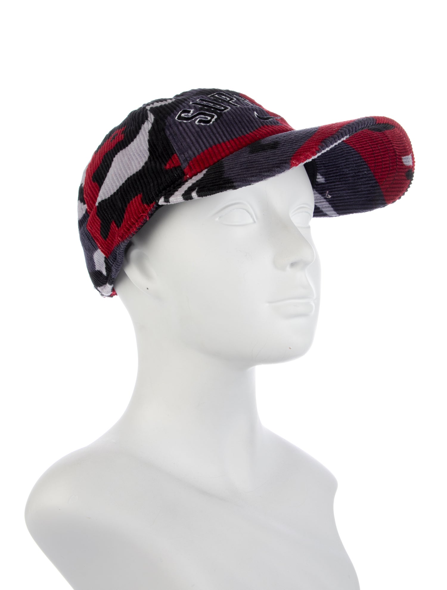 Supreme x Nike Arc Corduroy 'Red Camo' 6-Panel Cap