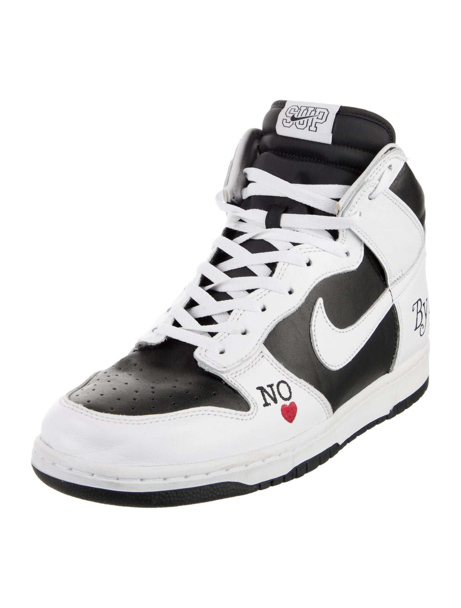 Supreme x Nike SB Dunk High By Any Means 'Black' Sneakers