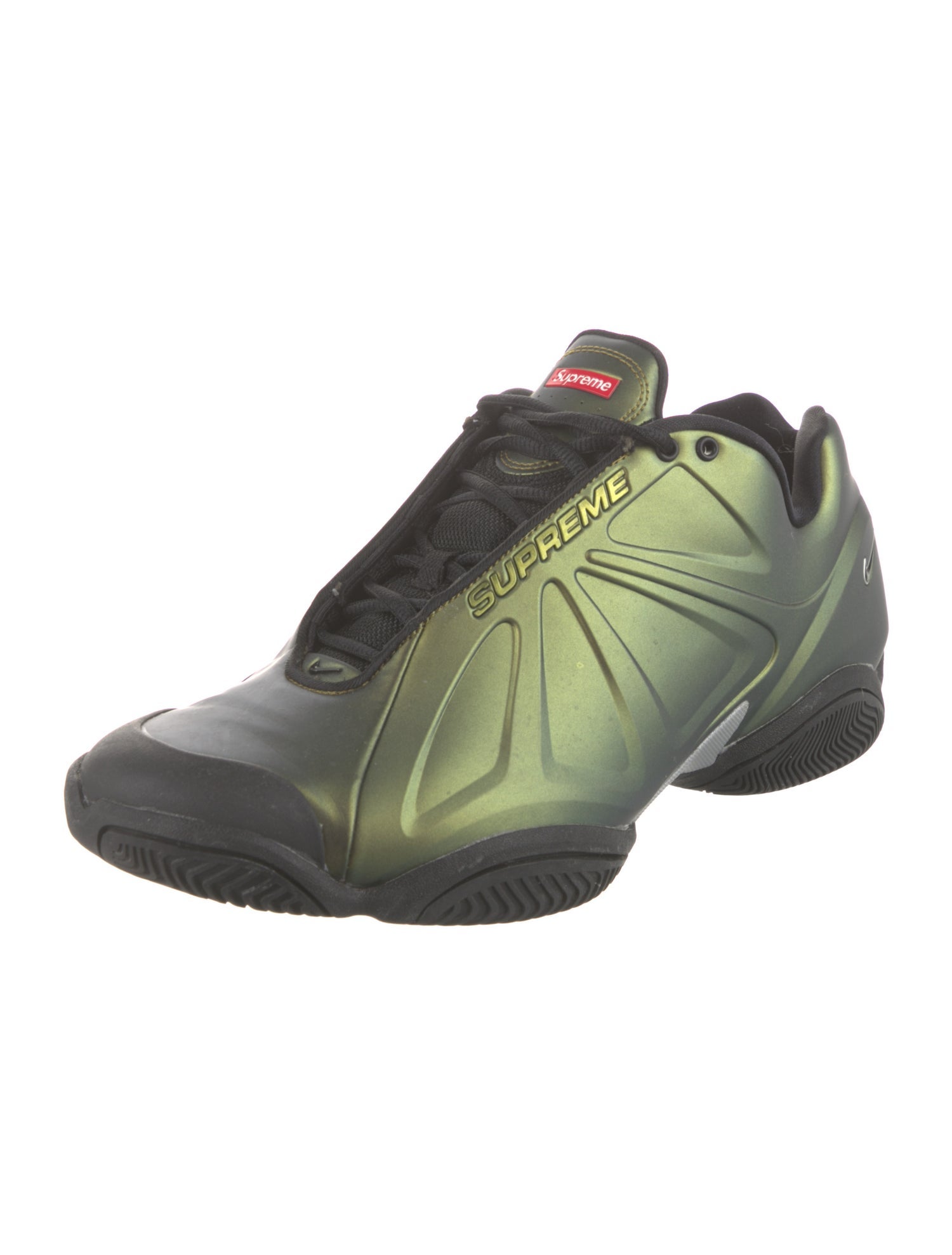 Supreme x Nike Air Zoom Courtposite Metallic Gold Sneakers