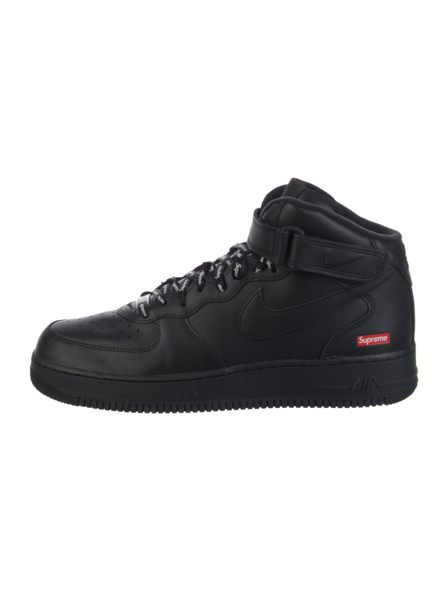 Supreme x Nike Air Force 1 Mid 'Black' Sneakers