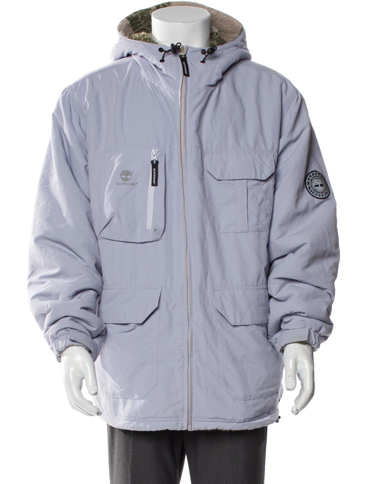 Supreme x Timberland 2021 Reversible Ripstop Puffer Coat