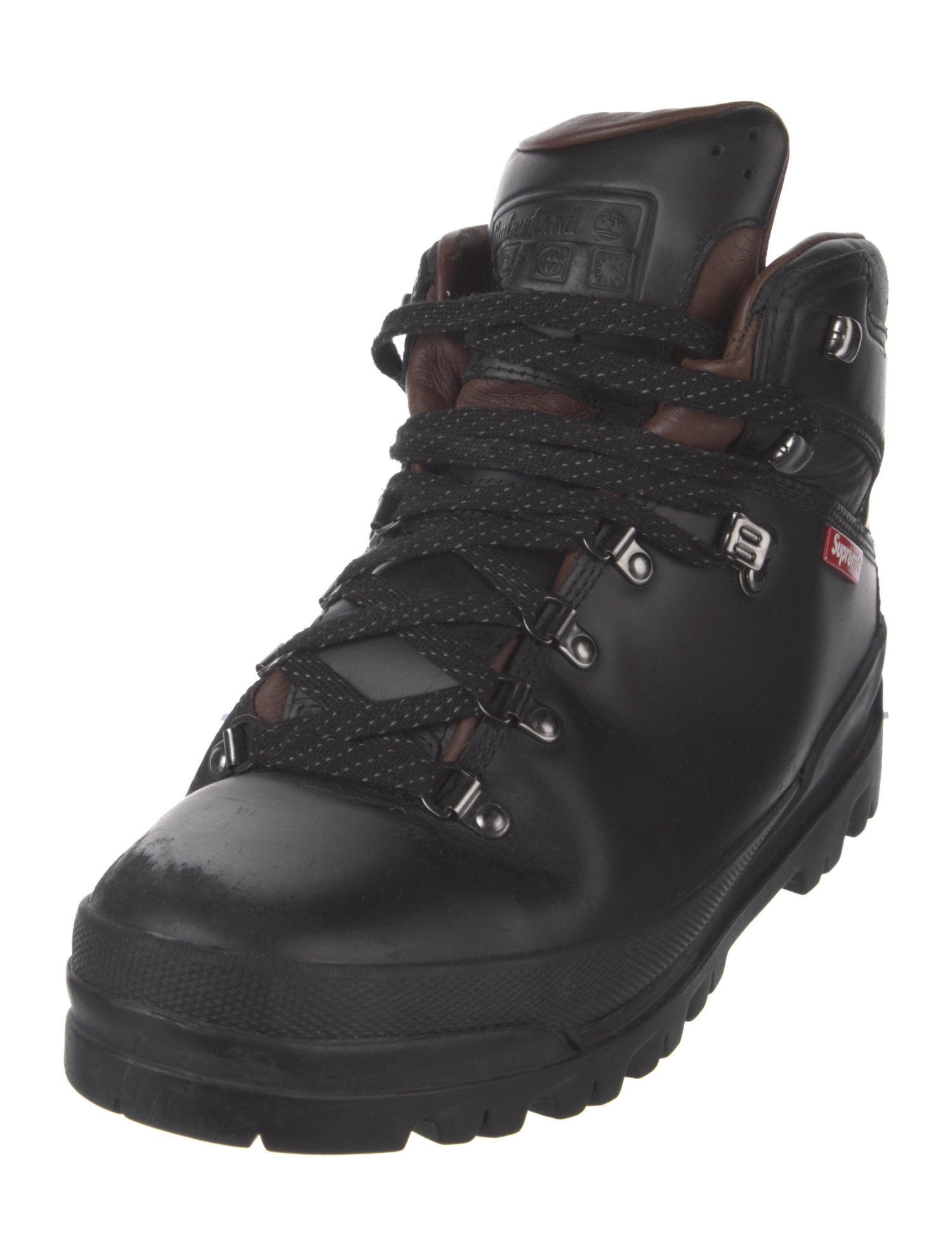 Supreme x Timberland Leather Hiking Boots