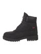 Supreme x Timberland 2023 6" Premium Waterproof Boot Diamond Plate Black Combat Boots