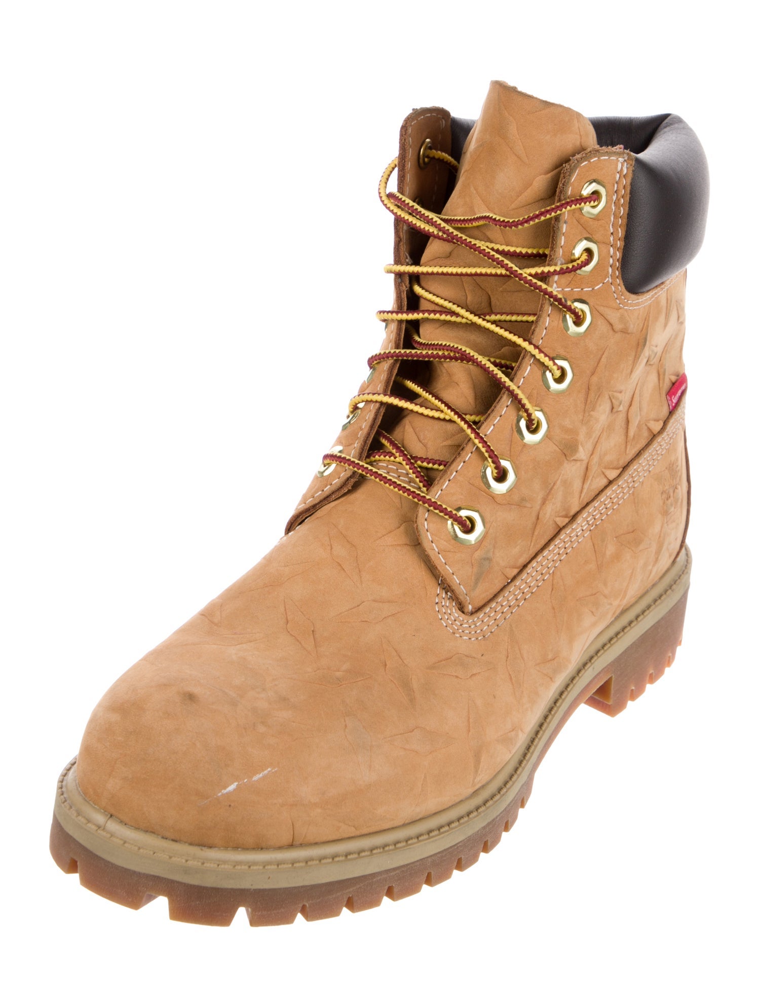 Supreme x Timberland 6" Premium Waterproof 'Diamond Plate' Leather Hiking Boots