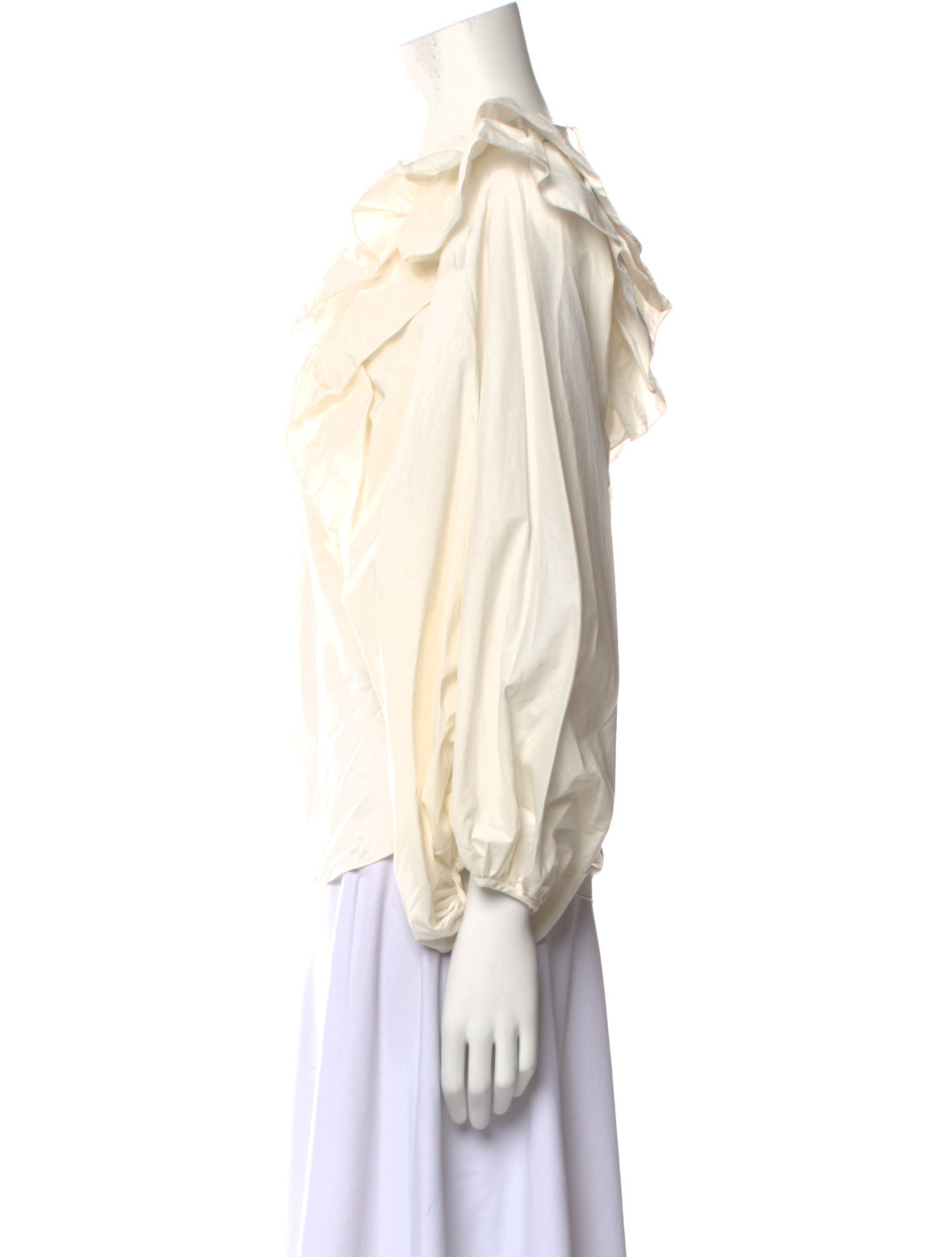 Susanne Bommer Scoop Neck Long Sleeve Blouse