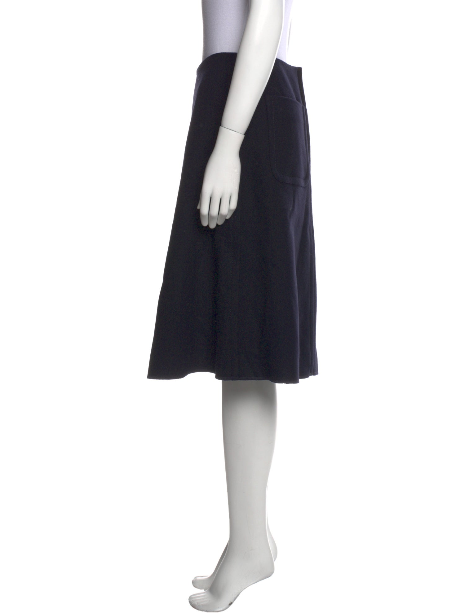Susanne Bommer Wool Knee-Length Skirt