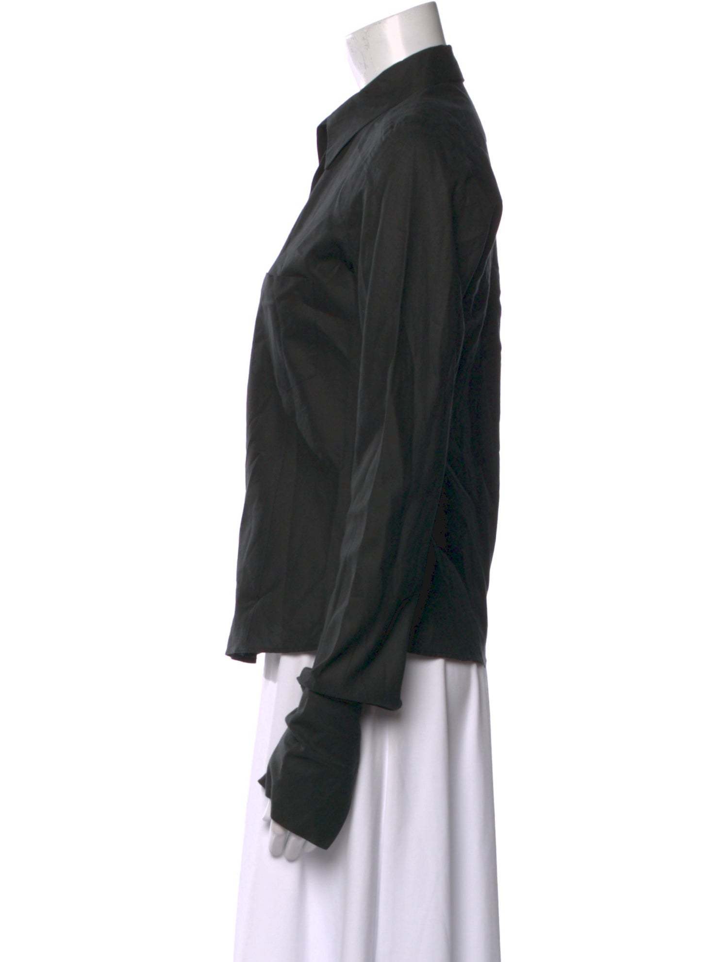 Susanne Bommer Long Sleeve Button-Up Top