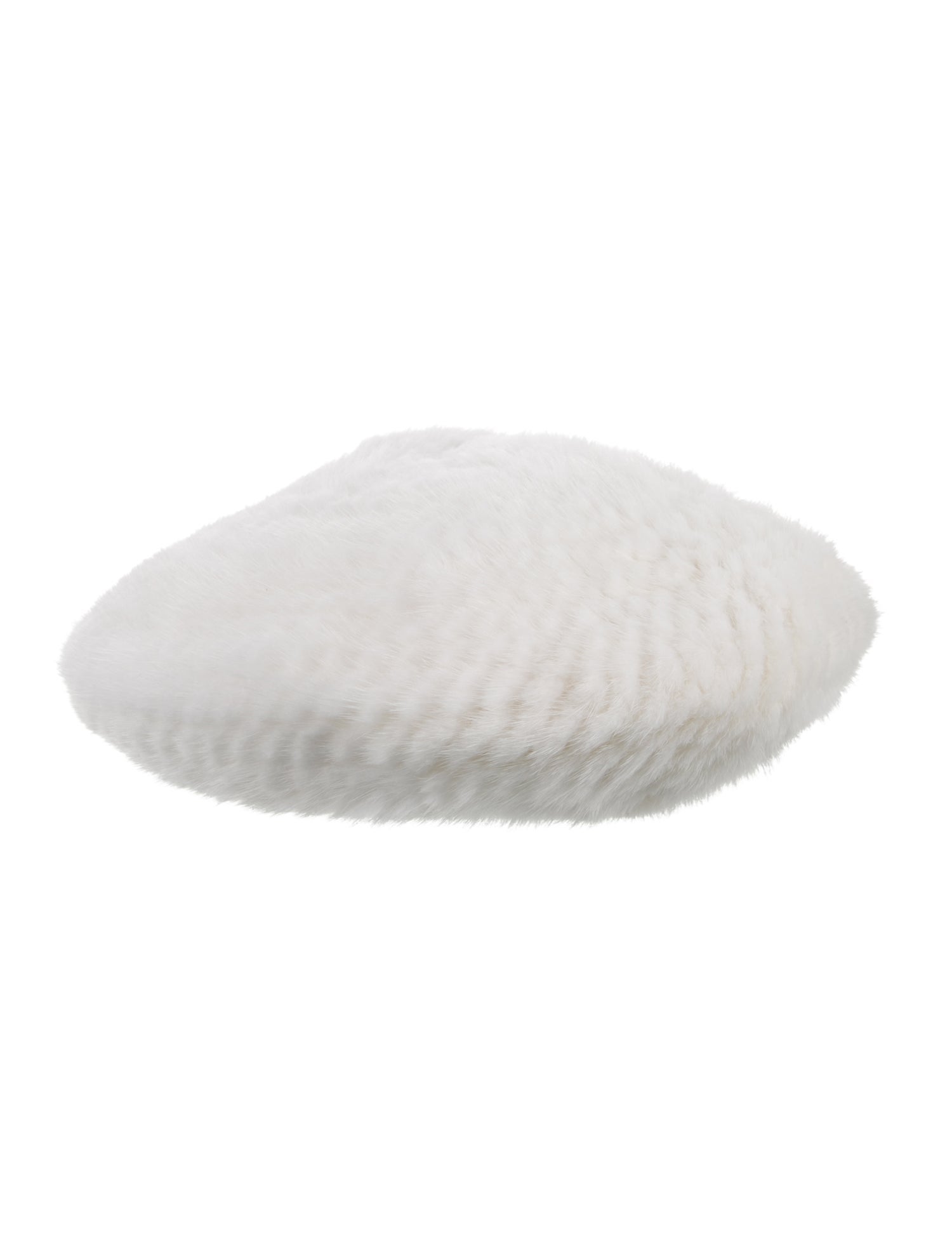 Surell Mink Spiral Knit Beret