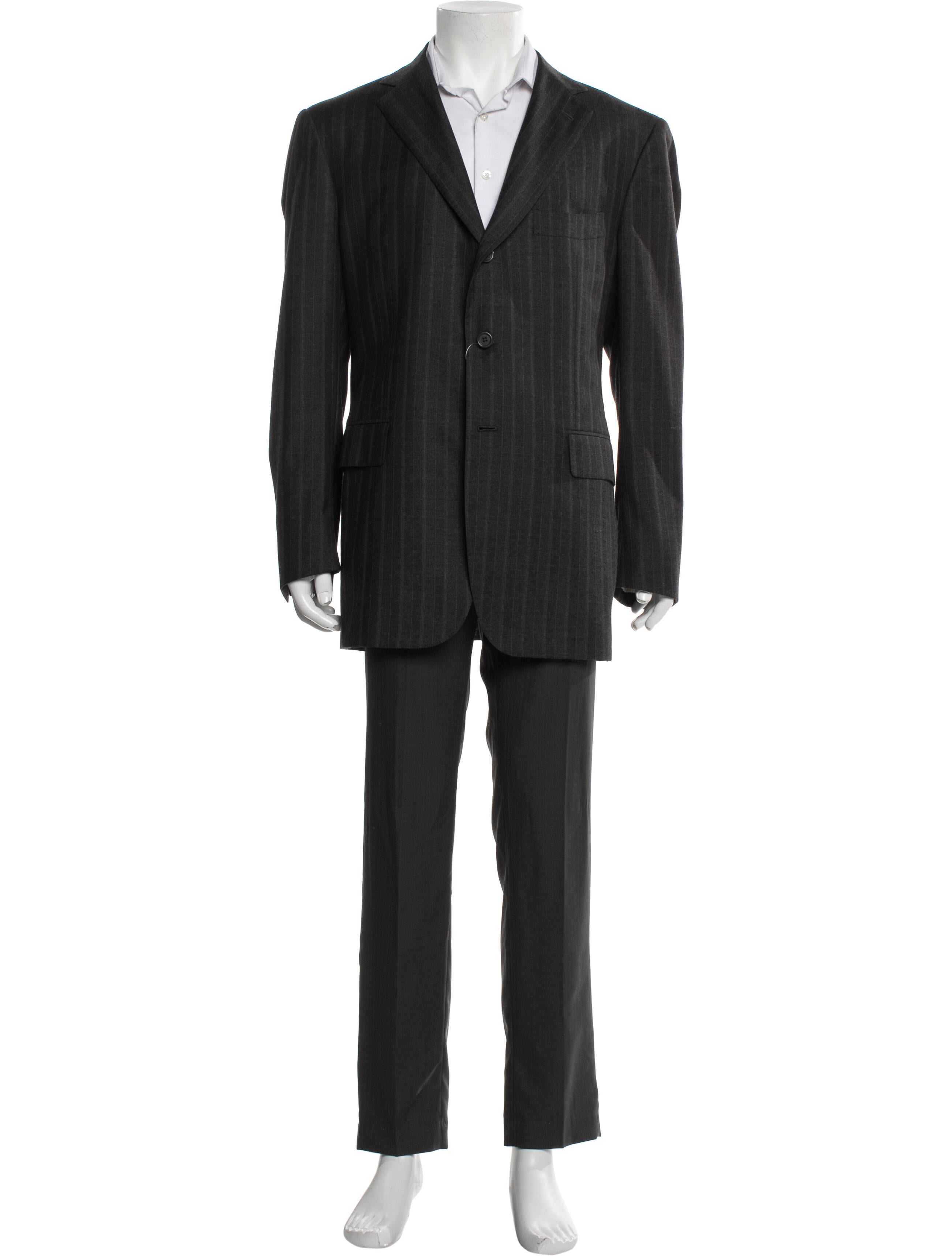Luciano Barbera Striped Two-Piece Suit