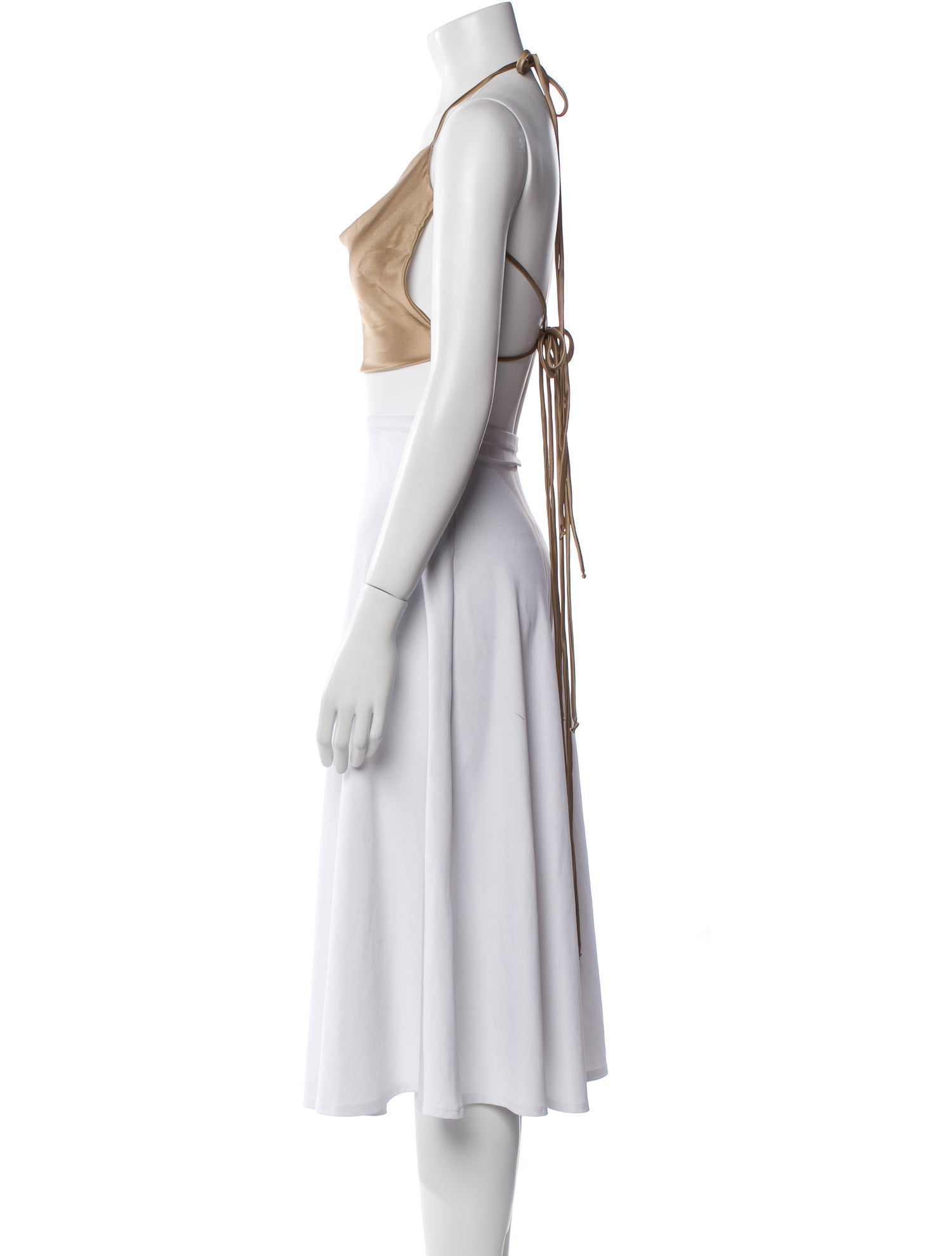 SUBSURFACE Halterneck Sleeveless Crop Top