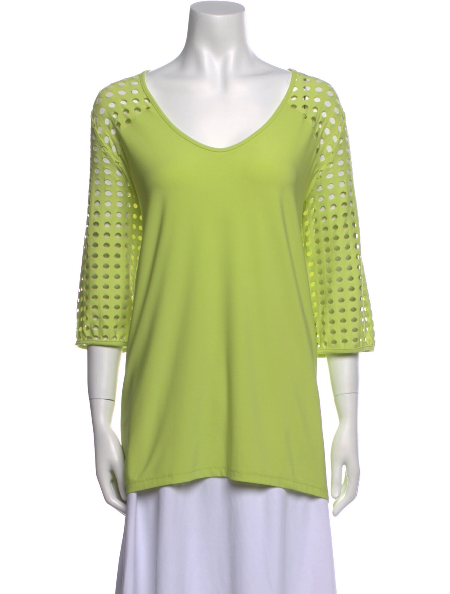 SUN WOO Scoop Neck Three-Quarter Sleeve Tunic