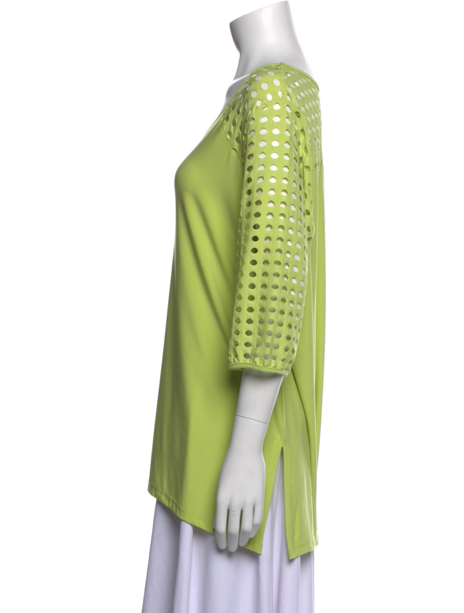 SUN WOO Scoop Neck Three-Quarter Sleeve Tunic