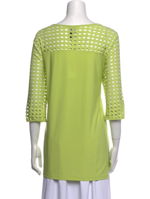 SUN WOO Scoop Neck Three-Quarter Sleeve Tunic
